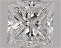 Natural Diamond 0.66 Carats, Princess with  Cut, D Color, SI1 Clarity and Certified by GIA