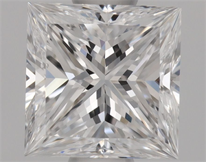 Picture of Natural Diamond 0.66 Carats, Princess with  Cut, D Color, SI1 Clarity and Certified by GIA