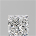 Diamante Natural 1.07 quilates, Princesa , Color F, claridad VVS2 y certificado GIA