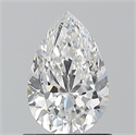 Natural Diamond 0.90 Carats, Pear with  Cut, E Color, VS2 Clarity and Certified by GIA