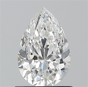 Picture of Natural Diamond 0.90 Carats, Pear with  Cut, E Color, VS2 Clarity and Certified by GIA