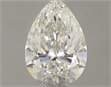 Natural Diamond 0.71 Carats, Pear with  Cut, H Color, VS2 Clarity and Certified by GIA