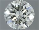 Natural Diamond 0.91 Carats, Round with Excellent Cut, J Color, VS2 Clarity and Certified by IGI