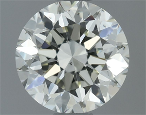 Picture of Natural Diamond 0.91 Carats, Round with Excellent Cut, J Color, VS2 Clarity and Certified by IGI