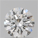 Natural Diamond 0.77 Carats, Round with Excellent Cut, H Color, IF Clarity and Certified by GIA