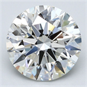 Natural Diamond 3.01 Carats, Round with Excellent Cut, J Color, VS1 Clarity and Certified by GIA