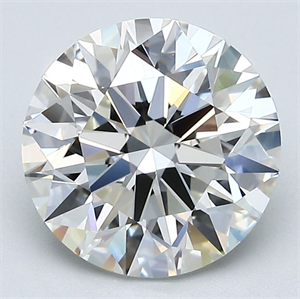 Picture of Natural Diamond 3.01 Carats, Round with Excellent Cut, J Color, VS1 Clarity and Certified by GIA