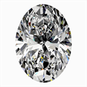 Natural Diamond 0.43 Carats, Oval with  Cut, F Color, IF Clarity and Certified by GIA