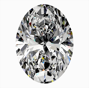 Picture of Natural Diamond 0.43 Carats, Oval with  Cut, F Color, IF Clarity and Certified by GIA