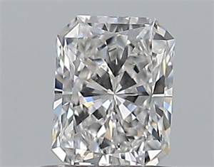 Picture of Natural Diamond 0.50 Carats, Radiant with  Cut, E Color, VVS2 Clarity and Certified by GIA
