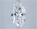 Natural Diamond 1.30 Carats, Marquise with  Cut, D Color, IF Clarity and Certified by GIA