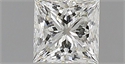 Natural Diamond 0.51 Carats, Princess with  Cut, I Color, VVS2 Clarity and Certified by IGI