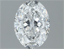Natural Diamond 0.70 Carats, Oval with  Cut, F Color, SI2 Clarity and Certified by GIA
