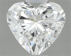 Picture of Natural Diamond 0.50 Carats, Heart with  Cut, H Color, SI1 Clarity and Certified by GIA