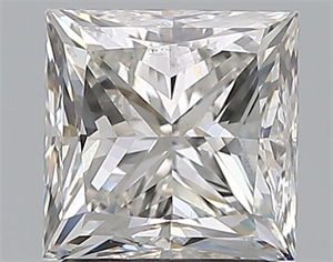 Picture of Natural Diamond 2.00 Carats, Princess with  Cut, G Color, SI2 Clarity and Certified by GIA