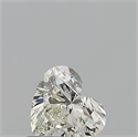 Natural Diamond 0.52 Carats, Heart with  Cut, K Color, IF Clarity and Certified by GIA