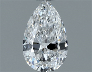 Picture of Natural Diamond 0.50 Carats, Pear with  Cut, D Color, VVS2 Clarity and Certified by GIA