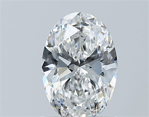 Picture of Natural Diamond 1.01 Carats, Oval with  Cut, E Color, VS1 Clarity and Certified by GIA