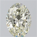 Natural Diamond 1.50 Carats, Oval with  Cut, K Color, VVS2 Clarity and Certified by IGI