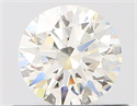 Diamante Natural 0.50 quilates, Redondo , Color J, claridad VVS2 y certificado GIA