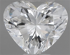 Picture of Natural Diamond 0.40 Carats, Heart with  Cut, E Color, VS2 Clarity and Certified by IGI