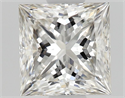 Natural Diamond 0.81 Carats, Princess with  Cut, H Color, VVS1 Clarity and Certified by GIA