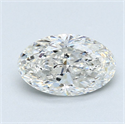 Natural Diamond 2.01 Carats, Oval with  Cut, G Color, SI1 Clarity and Certified by GIA