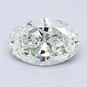 Picture of Natural Diamond 1.30 Carats, Oval with  Cut, J Color, SI1 Clarity and Certified by GIA