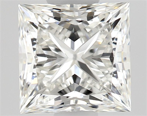 Picture of Natural Diamond 0.61 Carats, Princess with  Cut, H Color, VVS1 Clarity and Certified by GIA