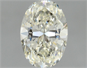 Natural Diamond 1.00 Carats, Oval with  Cut, I Color, VVS1 Clarity and Certified by IGI