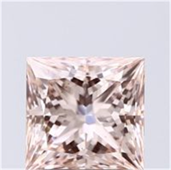 Picture of Lab Grown Diamond 1.53 Carats, Princess with  Cut, Fancy Intense Pink Color, VS2 Clarity and Certified by IGI