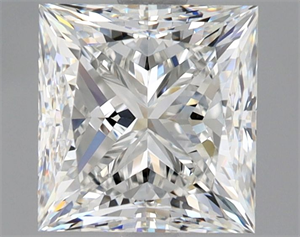 Picture of Natural Diamond 1.90 Carats, Princess with  Cut, F Color, VVS2 Clarity and Certified by GIA