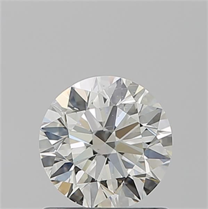 Picture of Natural Diamond 0.96 Carats, Round with Excellent Cut, J Color, SI1 Clarity and Certified by GIA