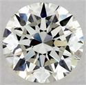 Natural Diamond 0.70 Carats, Round with Excellent Cut, K Color, IF Clarity and Certified by GIA