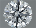 Natural Diamond 0.71 Carats, Round with Excellent Cut, D Color, SI2 Clarity and Certified by GIA