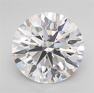 Picture of Lab Grown Diamond 2.57 Carats, Round with Ideal Cut, D Color, IF Clarity and Certified by IGI
