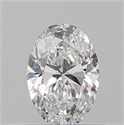 Natural Diamond 0.61 Carats, Oval with  Cut, F Color, VS1 Clarity and Certified by GIA