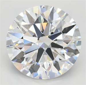 Picture of Lab Grown Diamond 3.14 Carats, Round with Ideal Cut, D Color, IF Clarity and Certified by IGI