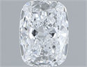 Natural Diamond 0.50 Carats, Cushion with  Cut, D Color, SI1 Clarity and Certified by GIA