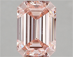 Picture of Lab Grown Diamond 2.06 Carats, Emerald with  Cut, Fancy Intense Pink Color, VS1 Clarity and Certified by IGI