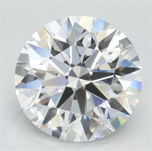 Picture of Lab Grown Diamond 3.13 Carats, Round with Excellent Cut, D Color, VVS1 Clarity and Certified by GIA