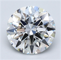 Diamante Natural 3.11 quilates, Redondo , Color F, claridad VS1 y certificado GIA