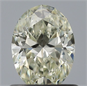Natural Diamond 0.70 Carats, Oval with  Cut, K Color, VVS2 Clarity and Certified by GIA