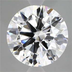 Picture of Lab Grown Diamond 4.09 Carats, Round with Ideal Cut, D Color, VVS2 Clarity and Certified by IGI