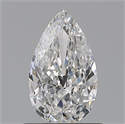 Natural Diamond 0.60 Carats, Pear with  Cut, E Color, VVS1 Clarity and Certified by GIA
