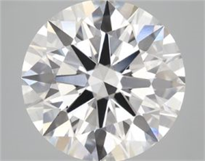 Picture of Lab Grown Diamond 3.50 Carats, Round with Ideal Cut, F Color, VS2 Clarity and Certified by IGI