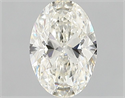 Natural Diamond 0.91 Carats, Oval with  Cut, J Color, VS1 Clarity and Certified by GIA