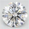Lab Grown Diamond 3.66 Carats, Round with Ideal Cut, D Color, IF Clarity and Certified by IGI