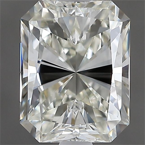 Picture of Natural Diamond 1.70 Carats, Radiant with  Cut, J Color, VS1 Clarity and Certified by GIA