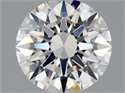Natural Diamond 0.43 Carats, Round with Excellent Cut, F Color, IF Clarity and Certified by GIA